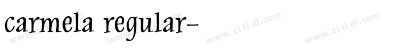 carmela regular字体转换